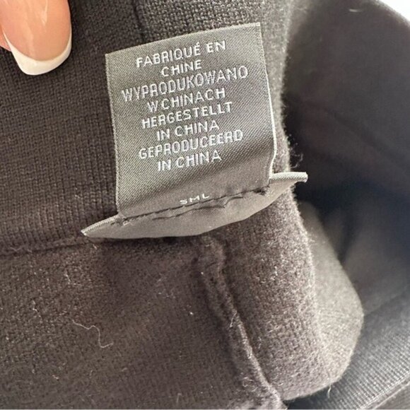 Tahari Black Ponte Pull On Wide Leg Pants Size XL NWT - Picture 8 of 9